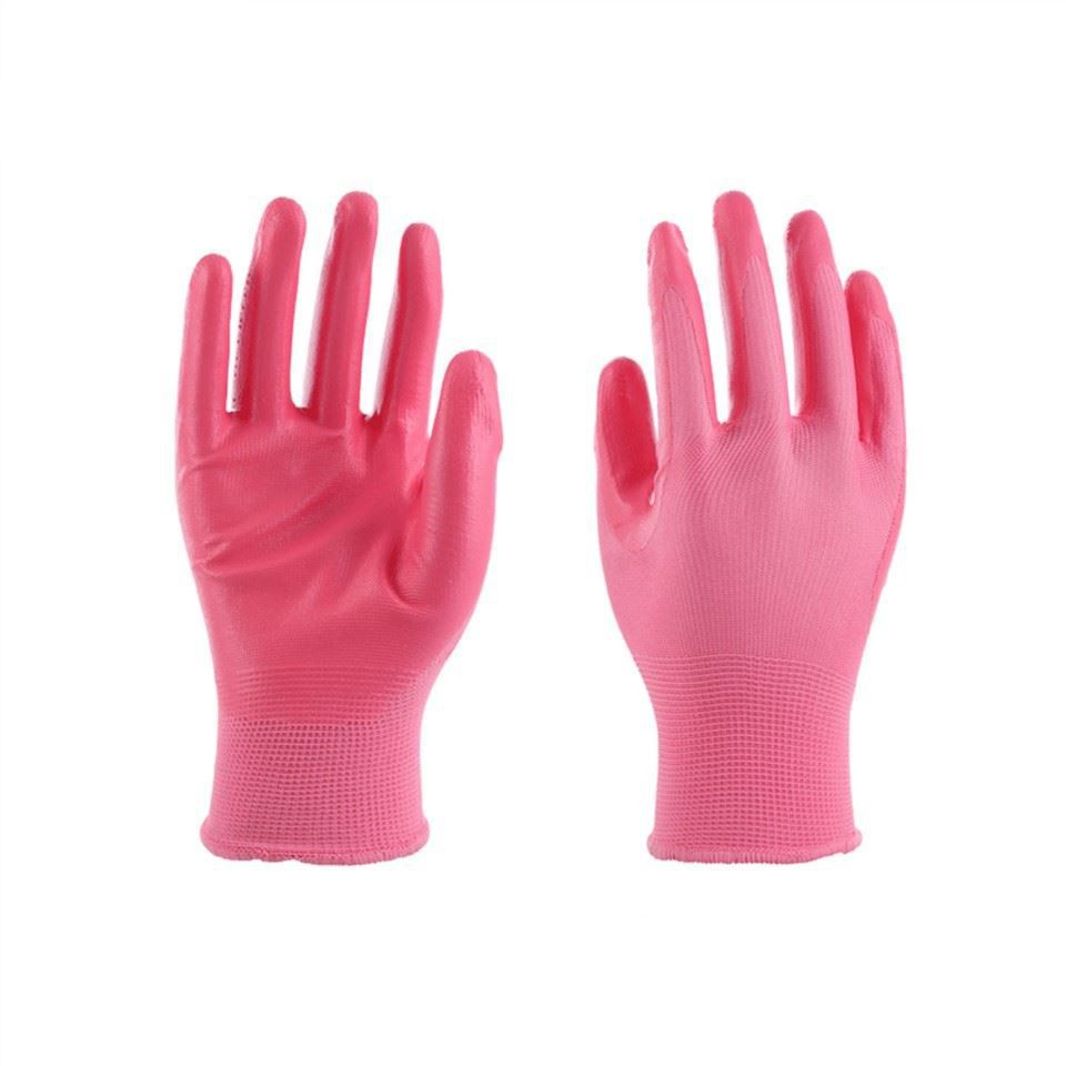 Garden Nylon Safety Work Gloves